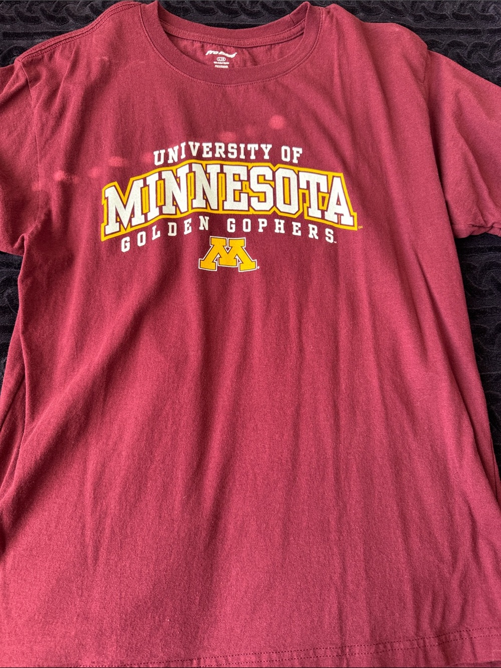 Pro Edge Maroon Minnesota Golden Gophers Graphic Tee